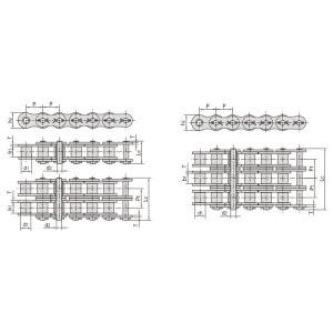 Lanț cu role de precizie cu pas scurt din seria A