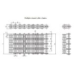 Lanț cu role de precizie cu pas scurt din seria A