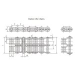 Lanțuri cu role de precizie cu pas scurt din seria B