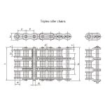 Lanțuri cu role de precizie cu pas scurt din seria B
