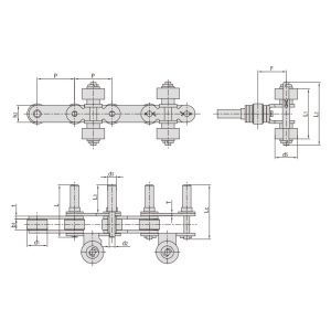 lanț transportor pentru echipamente de pulverizare