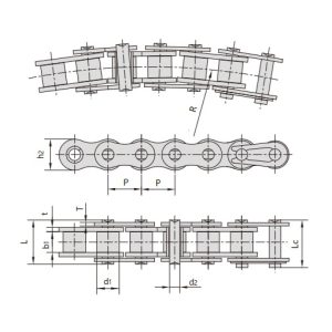 lanț cu arc lateral