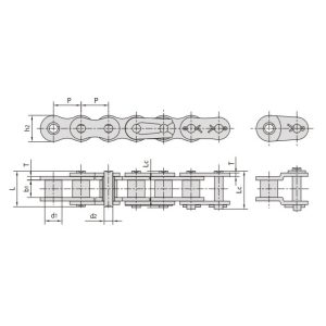 lanț cu role cu pas scurt din oțel inoxidabil