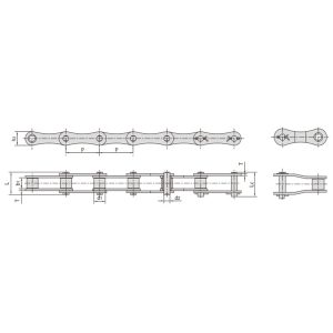 Lanț agricol din oțel de tip S