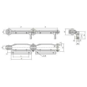 lanț transportor pentru utilaje de tutun