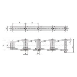 lanț sudat din plăci structurale curbate