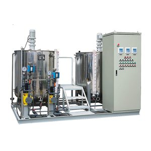 dispozitiv de pretratare a apei brute și de dozare a apei de circulație