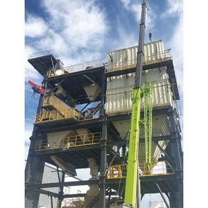 instalație de producere a nisipului uscat de tip turn