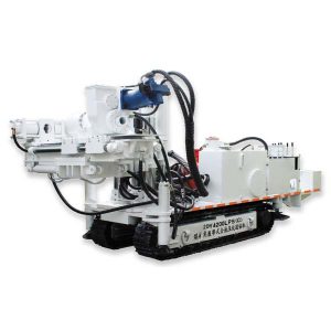 sondă de foraj pentru tuneluri complet hidraulică, montată lateral pe șenile