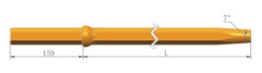 Tijă Hex25 x 159 mm