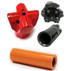 Burghiu cu capete în cruce R32 și manșon de cuplare